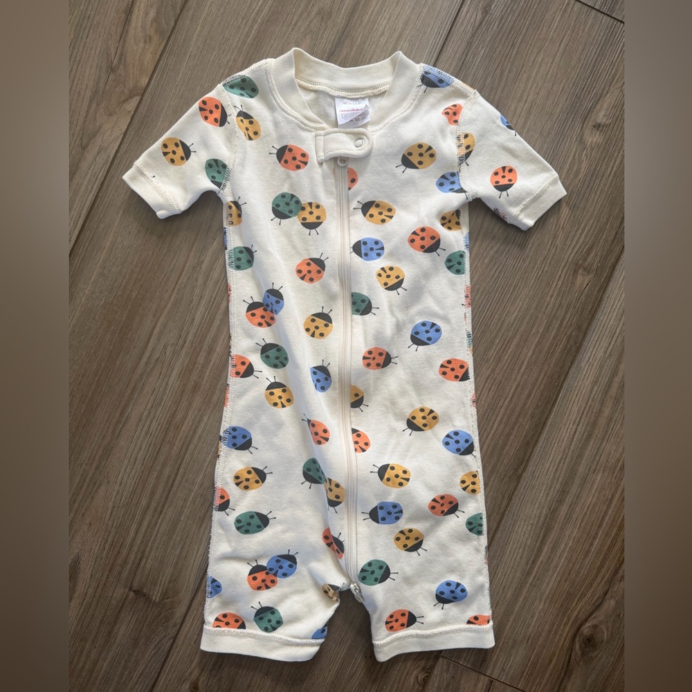 Hanna Andersson Ladybug Print Kids One Piece Size 90 (3T)